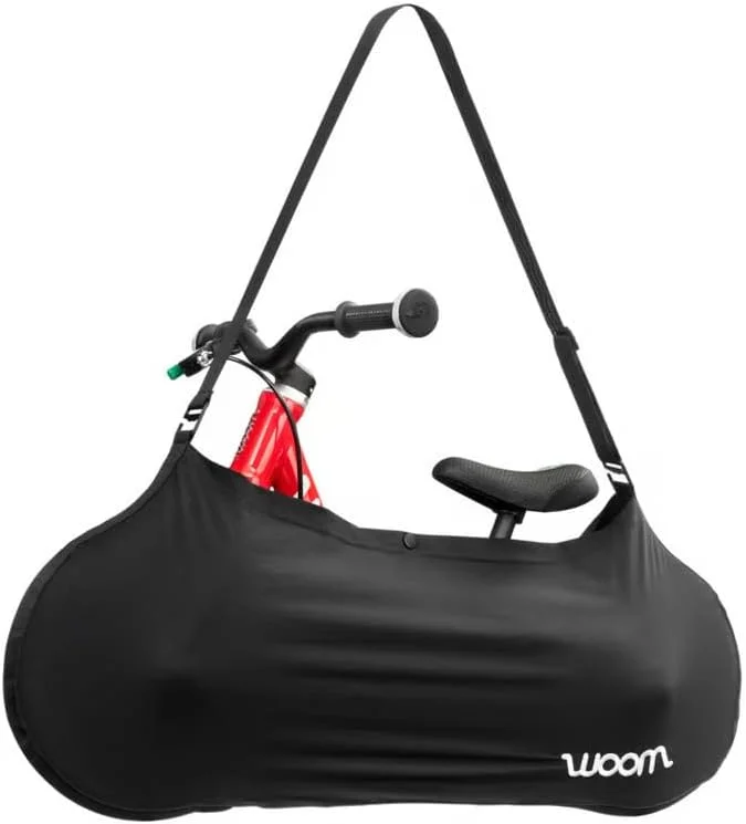 Premium Children's Bicycle Transport Bag for 16-Inch Bikes, Foldable Storage Carrier with Removable Strap (Black) 5axar