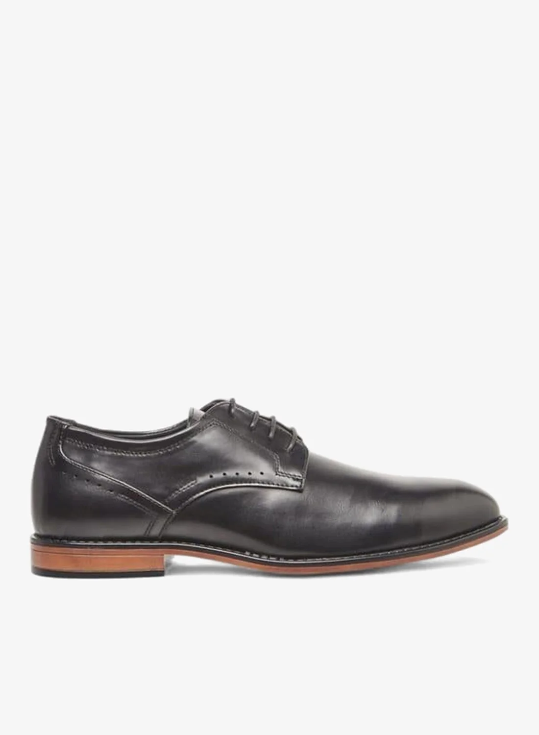 LBL by Shoexpress Solid Derby Shoes Premium Leather Lace-Up Formal Footwear for Men (42 EU) ujziq