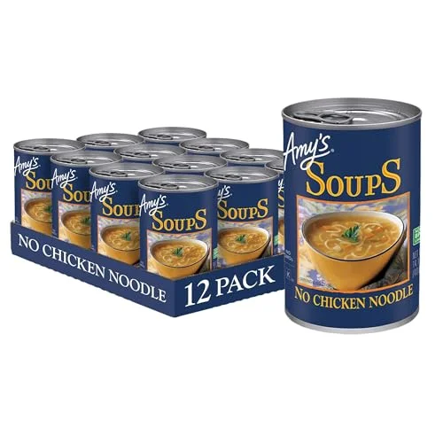 Amy's Vegan No Chicken Noodle Soup with Organic Vegetables and Tofu (12 Pack, 4000 g) agrjq