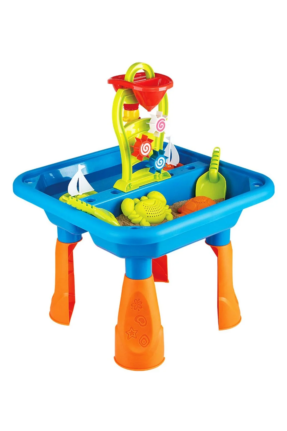 Interactive Spinning Waterslide Play Table for Kids Premium Outdoor Water Activity Set (Multicolor, 60 cm) 5fznx