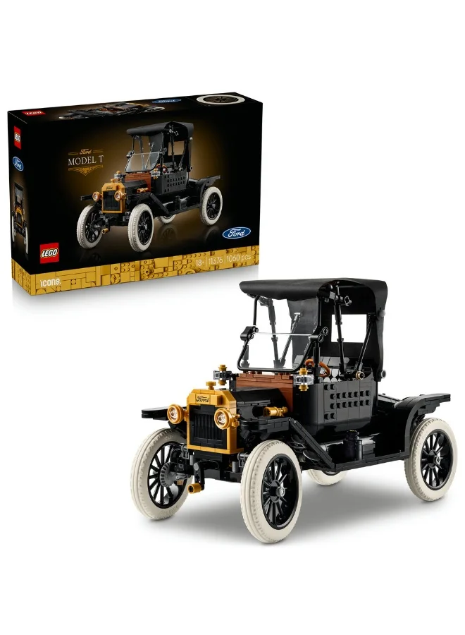 Building Blocks Retro Vintage Car Model Construction Set (Premium Plastic, 1060 Pieces, Adult Hobbyist) bbvw8