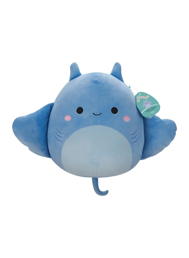 Premium Manta Ray Plush Toy Soft Stuffed Animal for Kids (Blue, 30 cm) nu3wx