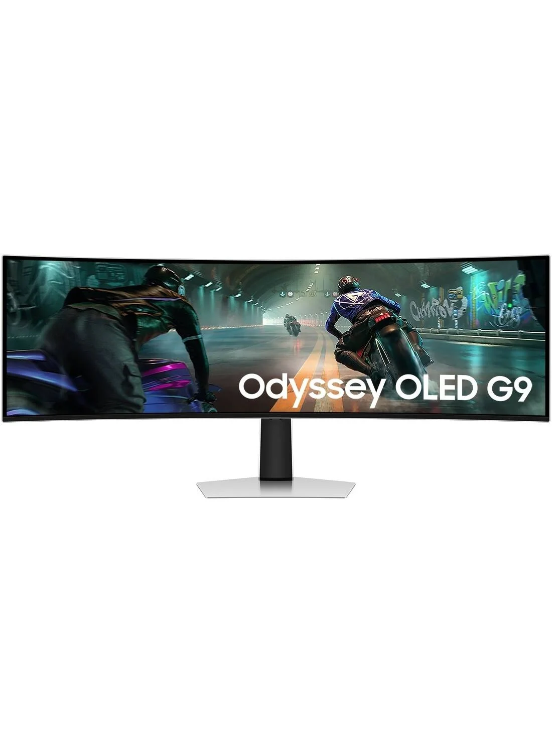 Ultra-HD 49-Inch Curved OLED Gaming Monitor DQHD 144Hz Ultra-Wide Display (White, 124 cm) borsn