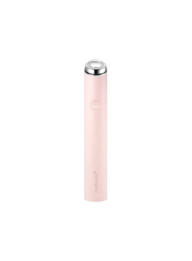Premium Facial Skincare Device with 3-Mode LED Light Therapy for Radiant and Bouncy-Looking Skin (Pink, Portable) y56sv