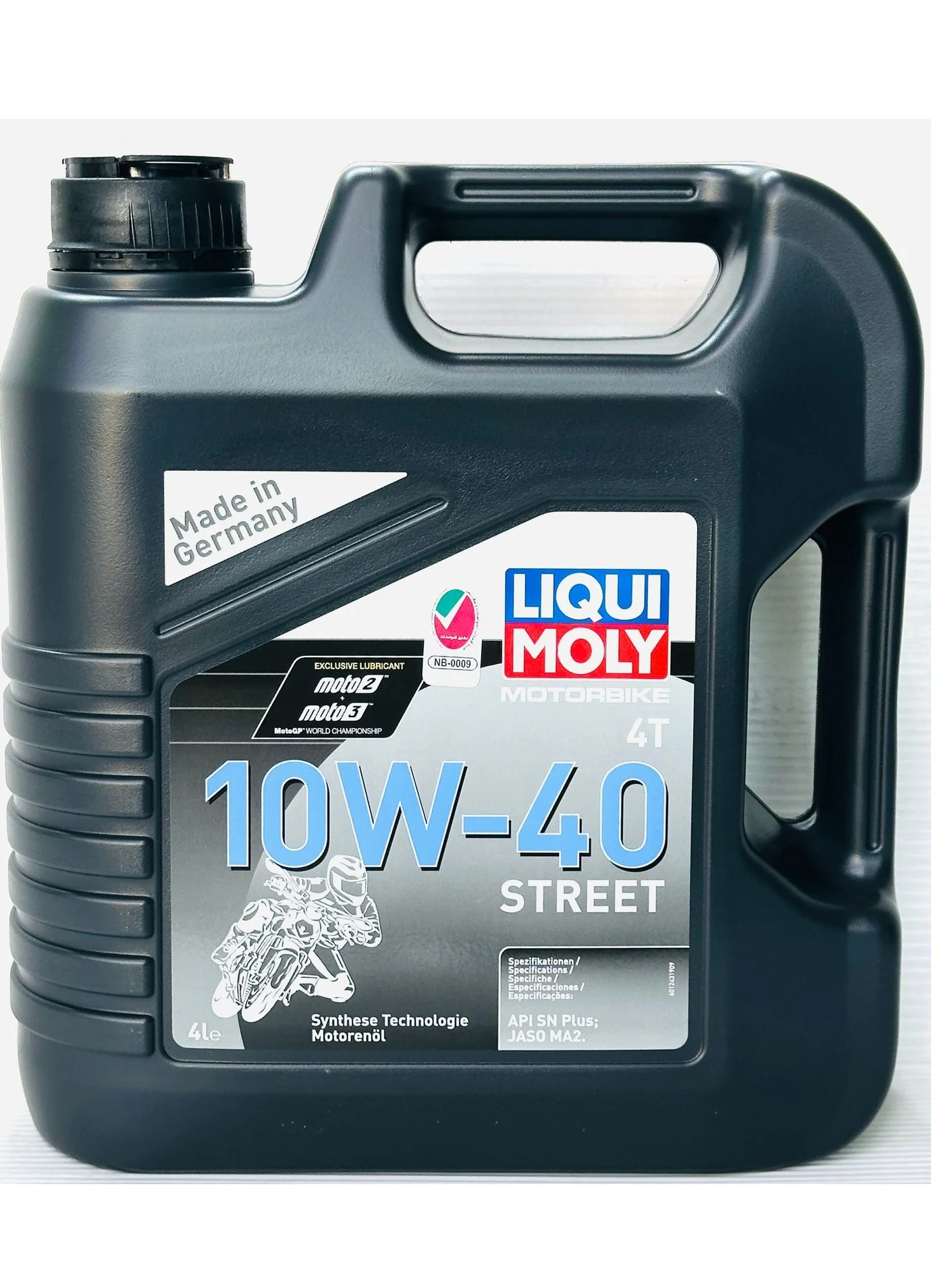 LIQUI MOLY Motorbike 4T Street 10W40 Engine Oil Premium Synthetic Lubricant (4L) 51pe2