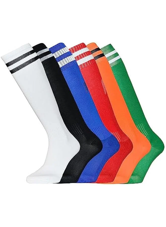 RYNX Athletic Football Socks Knee High Breathable Anti-Slip Soccer Training Gear for Men (One Size) spjog