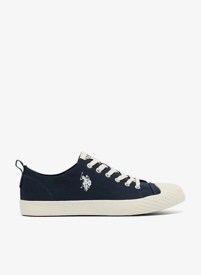 U.S. Polo Assn. Men's Navy Low-Top Canvas Sneakers Premium Casual Footwear (Navy, 42 EU) jpqd9