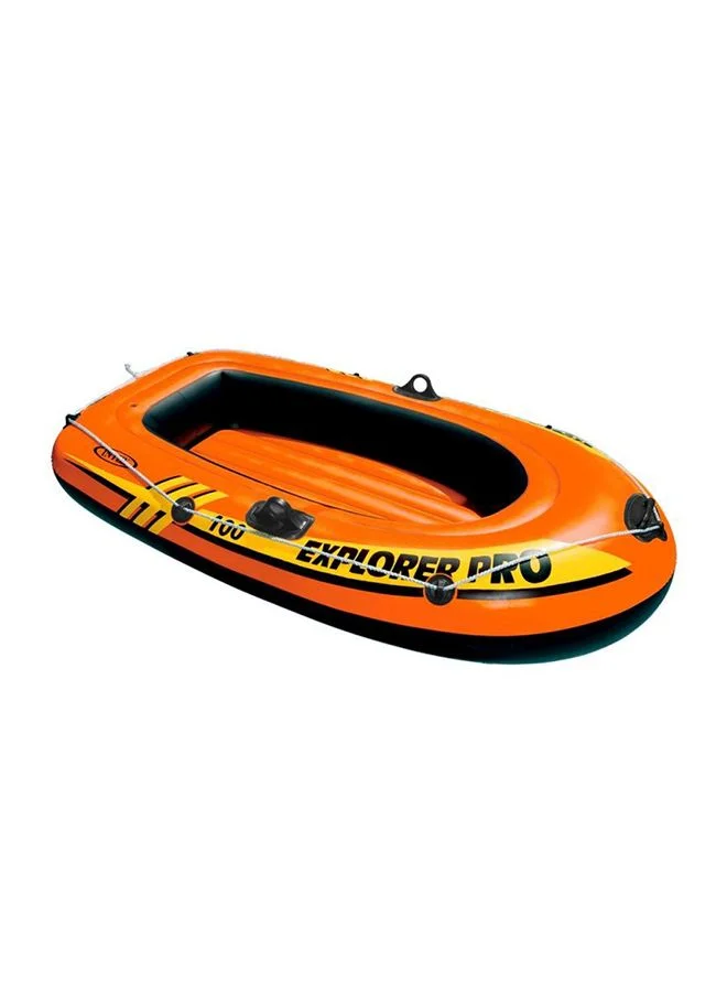 Explorer Pro 100 Inflatable Boat Durable PVC Raft for Recreational Water Use (160 cm x 94 cm x 29 cm) 3unqb