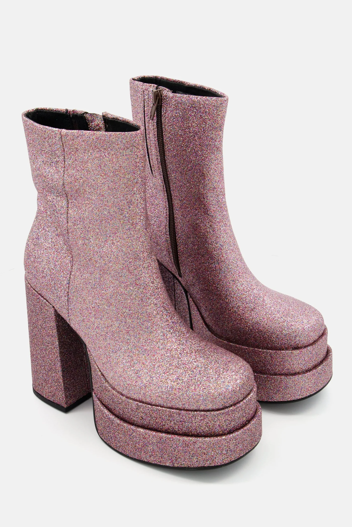 Premium Metallic Ankle Boots for Women Stylish Pointed Toe Footwear (Pink) dtcwi