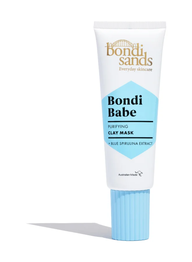 Bondi Sands Clay Mask Deep Purifying Kaolin Face Treatment for Oily and Combination Skin (75 mL) 8mcon
