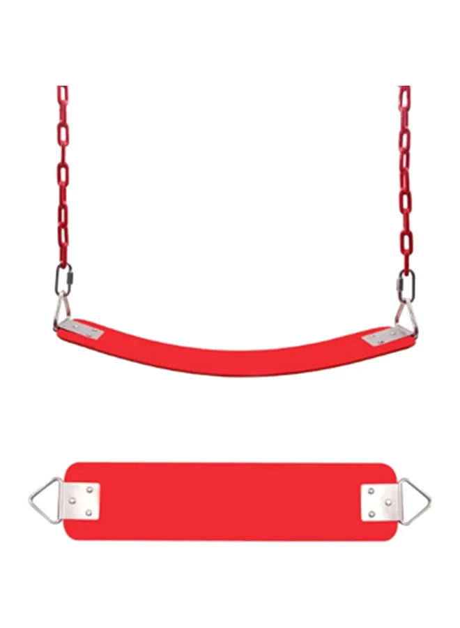 RBWTOYS Outdoor Swing Set with Durable Seat and Metallic Chain (60x12x1 cm) k1oj7
