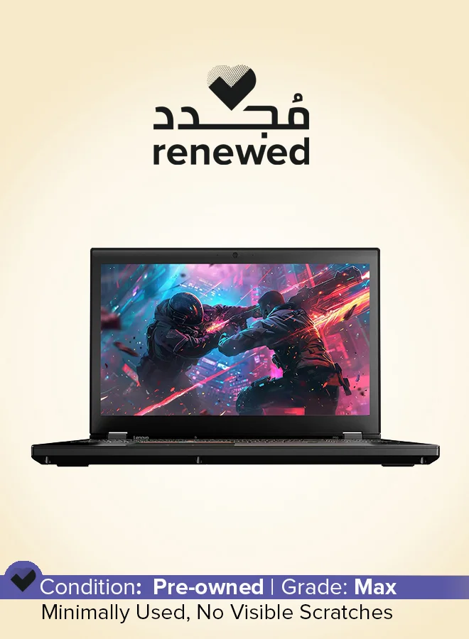 Premium Workstation Laptop 15.5-Inch FHD Display, Intel Core i7, 16GB RAM, 512GB SSD, Dedicated Graphics, Windows 10, English/Arabic Keyboard (Black) t65l3