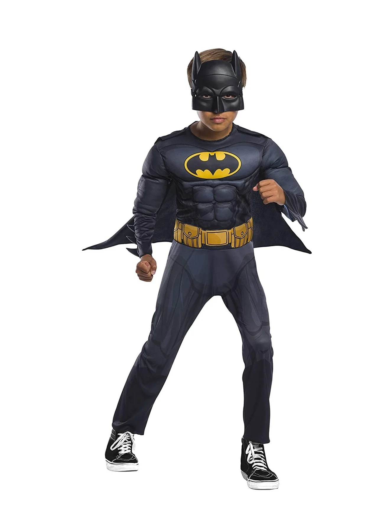 Premium Superhero Deluxe Costume Set (Small, Black) dsdzy