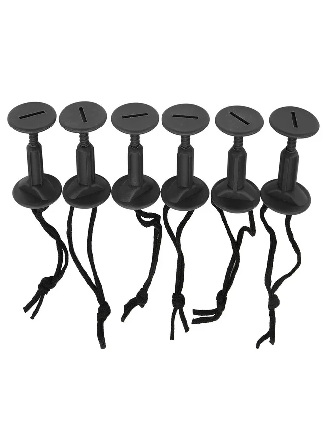 Qinlorgo Surfboard Leash Rope Plug Set, Durable Nylon Plastic Connector for Soft Foam Surfboards and Stand Up Paddles (6 Pieces) cgmv7