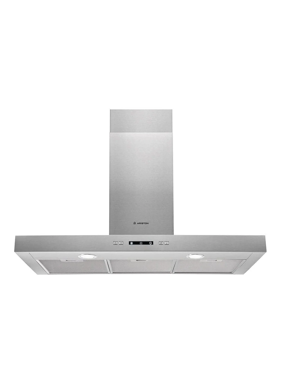 Premium Built-In Chimney Hood 90cm Stainless Steel Wall Mounted Extractor with 3 Speed Settings and Washable Metallic Filters (Inox, 90cm) 1qt55