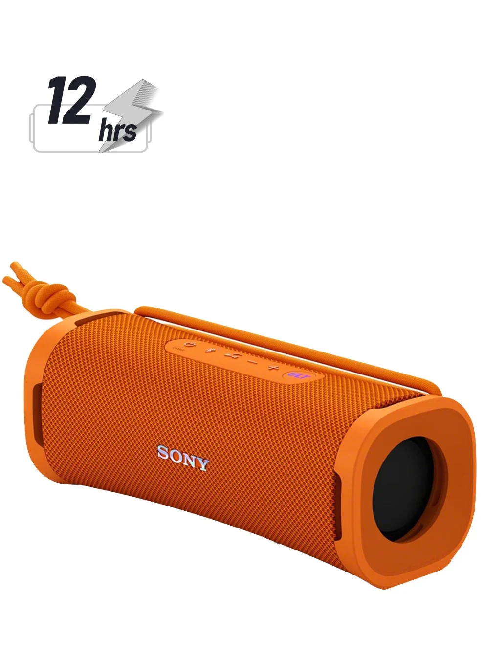 Premium Wireless Portable Bluetooth Speaker, IP67 Waterproof and Dustproof Compact Audio Device with Enhanced Bass and Detachable Strap (Orange) v2abx