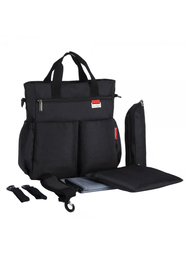 Insular Premium Multi-Functional Diaper Bag Large Capacity Waterproof Travel Organizer (Grey, 40x30x20 cm) onwrh
