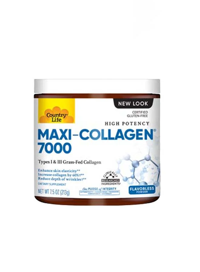 Country Life Maxi-Collagen C & A + Biotin Powder (Premium Collagen Supplement for Skin and Hair Support, 213 g) p2324