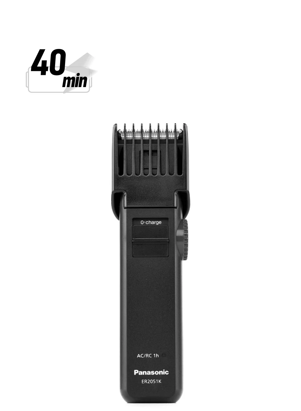 Premium Beard and Hair Trimmer with Stainless Steel Blades (Black, 12 Cutting Lengths) mpxgm