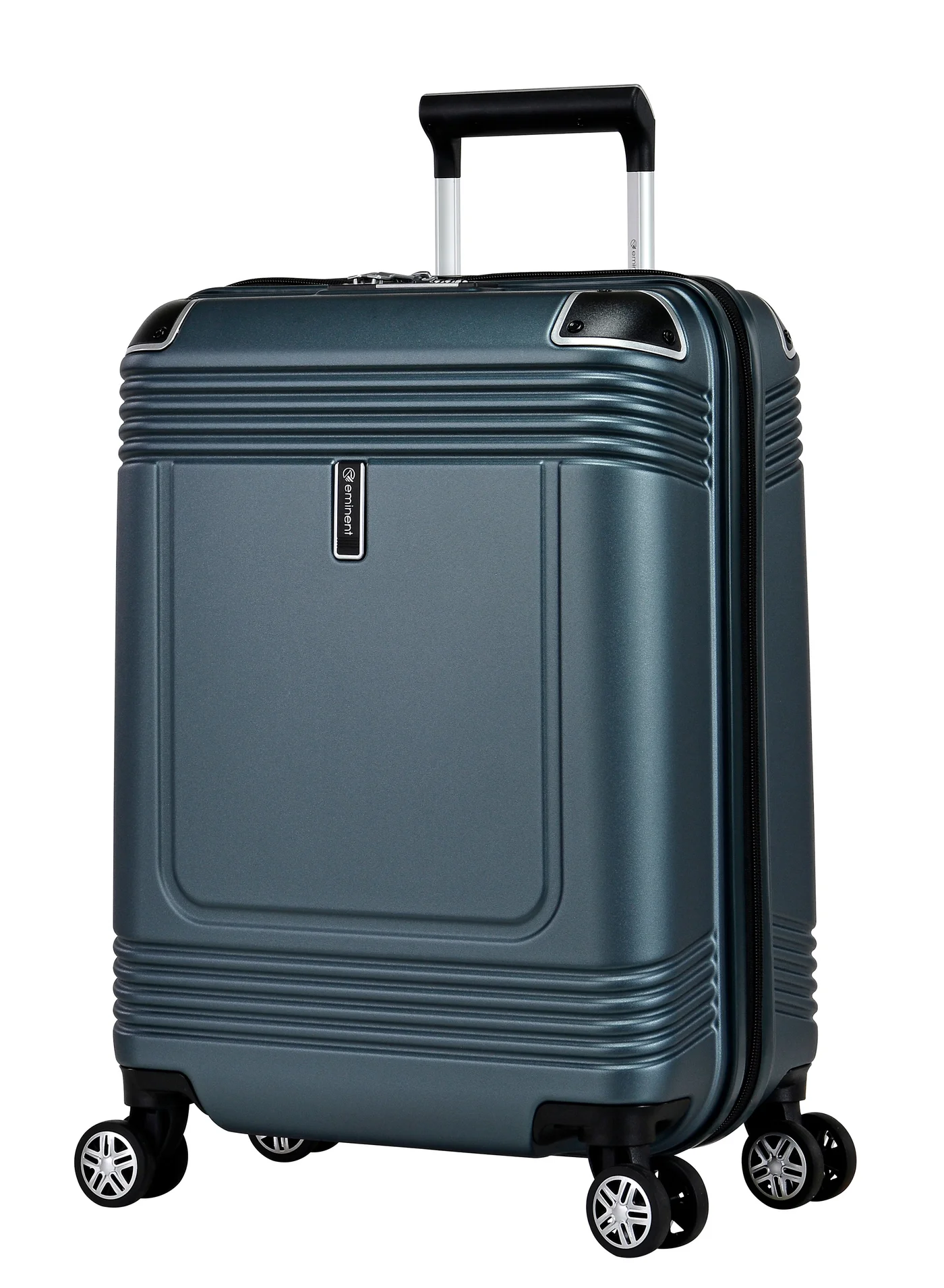 Eminent Hard Case Cabin Luggage Trolley Lightweight Polycarbonate Suitcase with TSA Lock and 360 Spinner Wheels (Graphite, 55 cm) x67yt