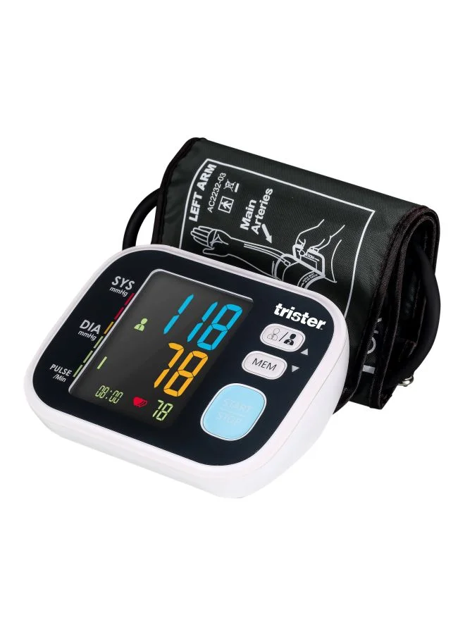 Trister Digital Upper Arm Blood Pressure Monitor (Automatic, Large Cuff, For Home Use) lucrm