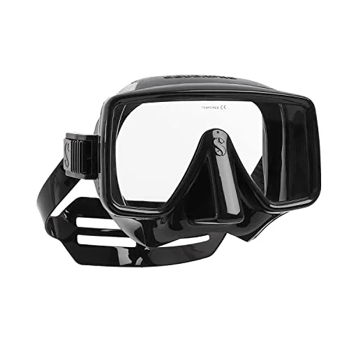 Premium Frameless Diving Mask Professional Underwater Scuba Gear (Black, One Size) 6zi5i
