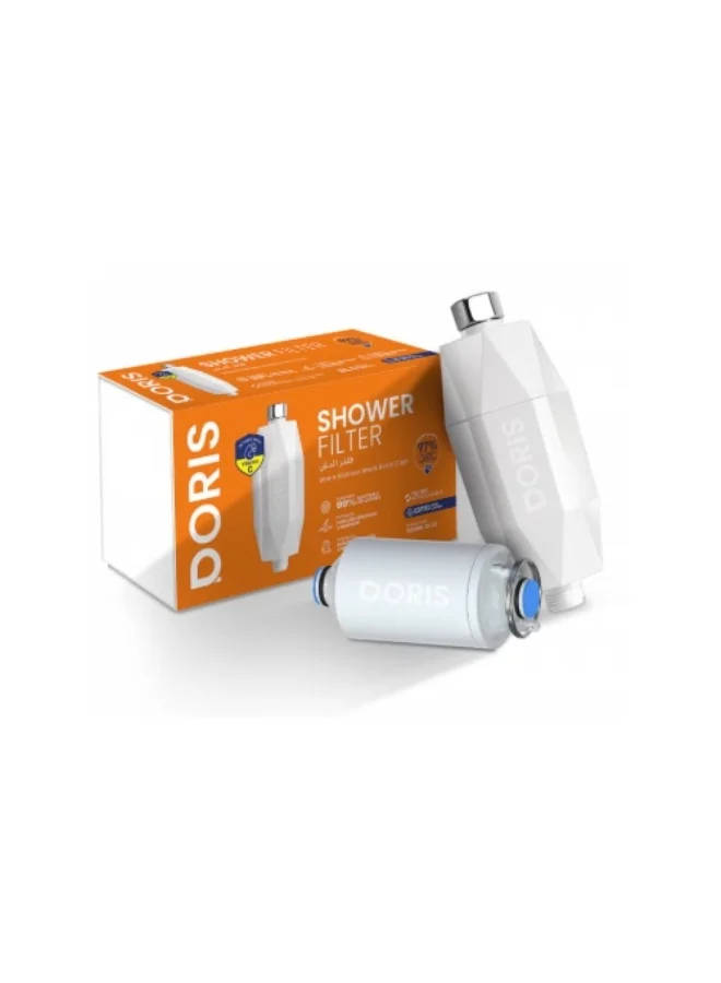 Doris Premium Vitamin C Shower Filter Water Purifier (Universal Fit, 1 Pack) 2155a