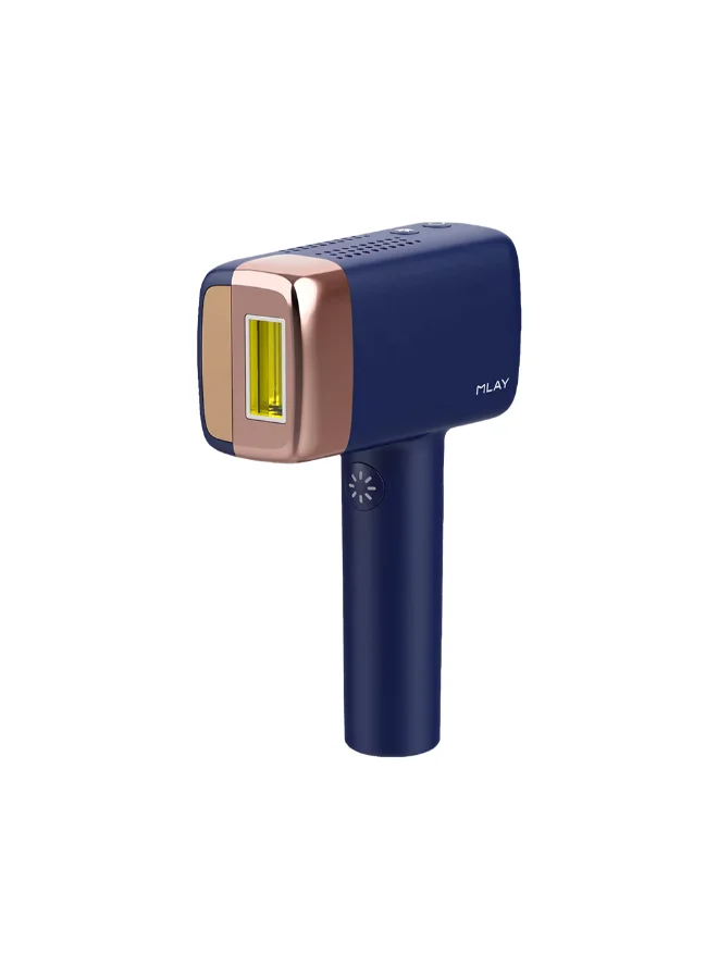 MLAY T14 Laser Hair Removal Device with 3¡æ Cold Compress and 5-Levels (Dark Blue, 500000 Pulses) qdbdv