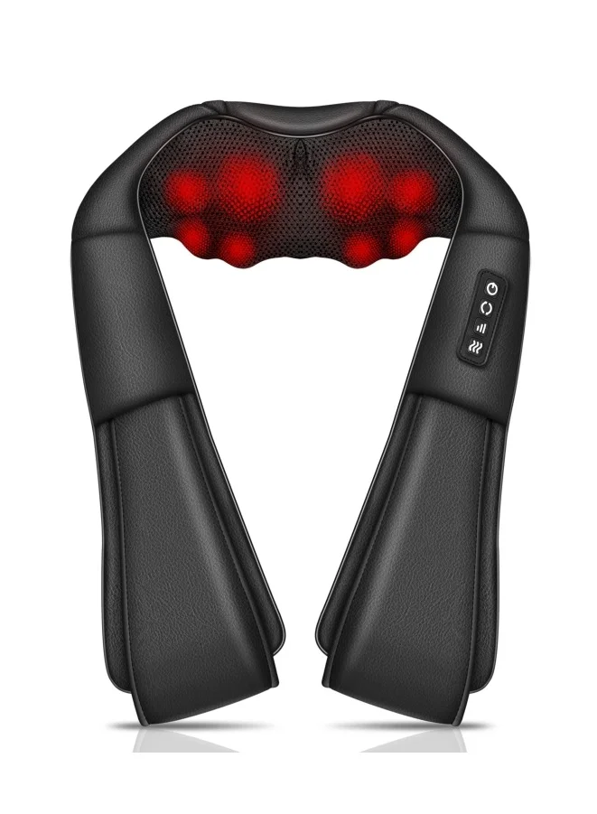 BlueFire Shiatsu Electric Massage Pillow with Heat 16-Node 3D Deep Kneading for Neck Back Shoulder and Leg (1 Piece) xii77