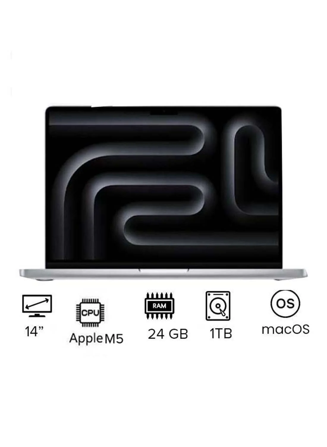 Premium Smart Laptop Pro MDE64 (14 Inch, 24GB RAM, 1TB SSD, Silver) High-Performance Professional Notebook hof4g