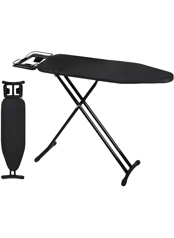 MOMENT Compact Folding Ironing Board with Iron Rest, Heavy Duty Portable Iron Table, Height Adjustable for Apartments (30 cm x 91 cm) hfnce