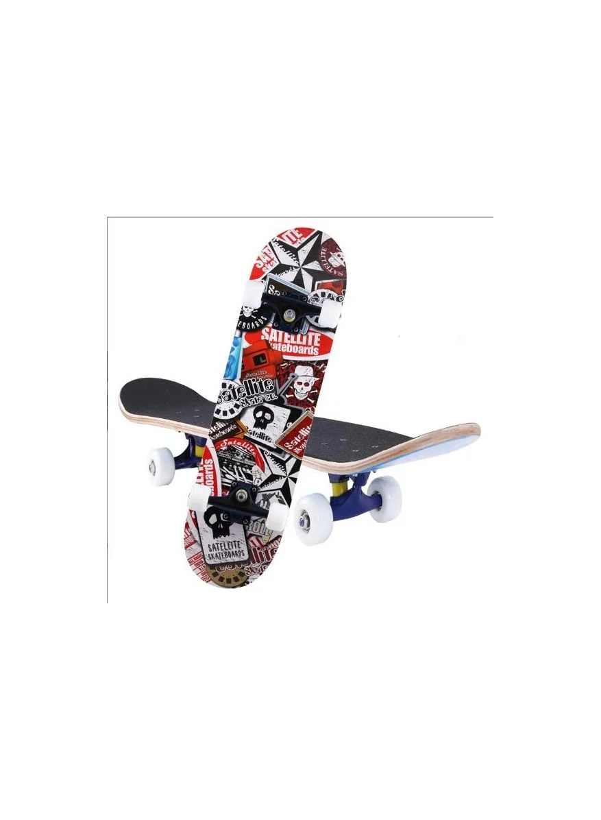 Rock Pow Pro Skateboard 7-Layer Maple Wood Deck (31-inch, Natural Wood) dxrp5