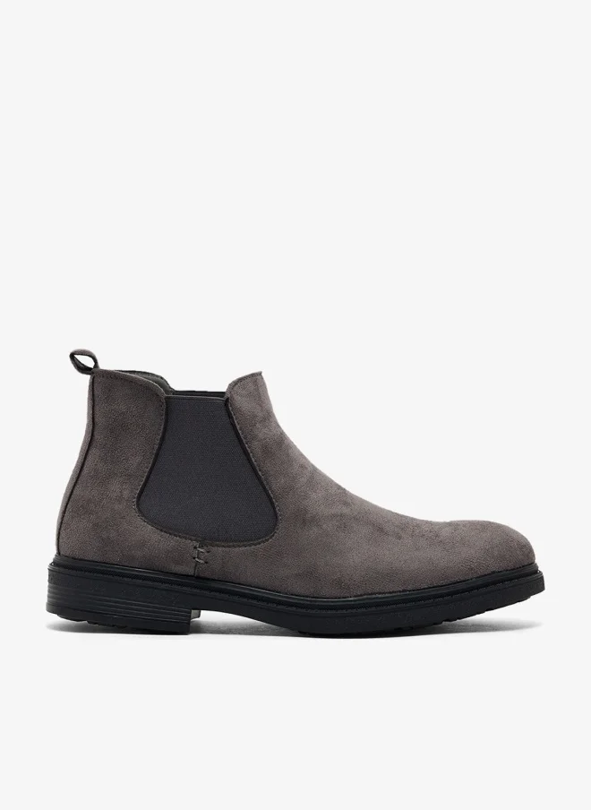 Robert Wood Formal Chelsea Boots Premium Leather Slip-On Ankle Shoes for Men (Black, 42 EU) piz4s