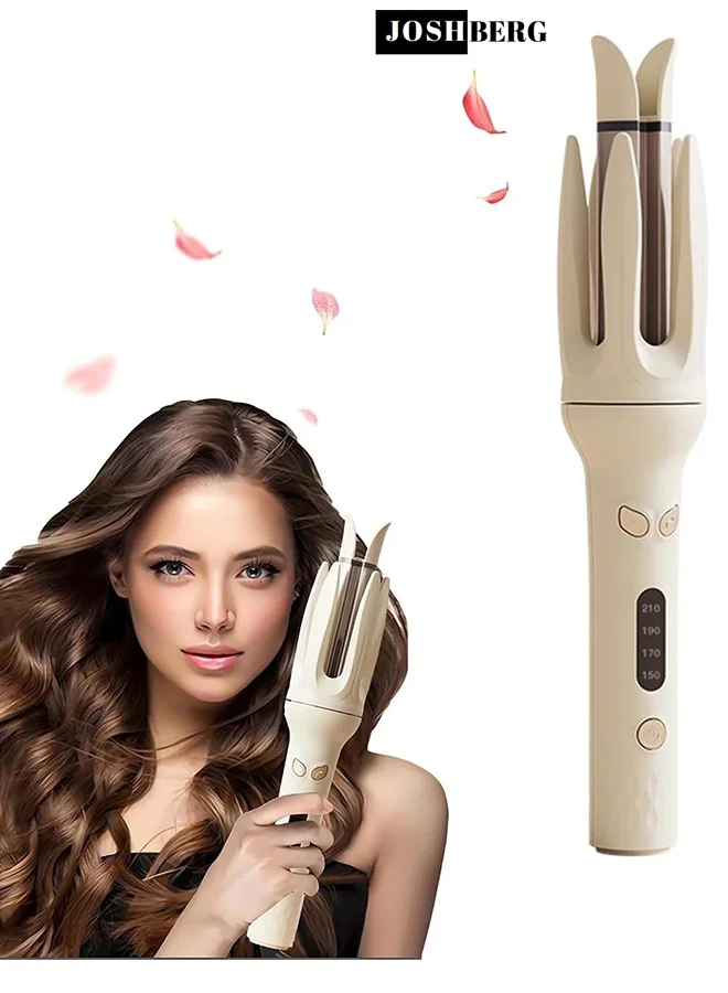 Joshberg Automatic Rotating Curling Iron Professional Hair Styling Tool with 4 Temperature Settings and 3 Timer Modes for Curls and Waves 2tkog