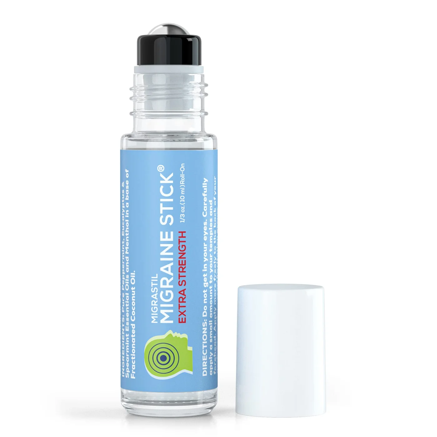 Basic Vigor Migraine Relief Roll On Aromatherapy Stick with Menthol and Essential Oils (10 mL) d20y7