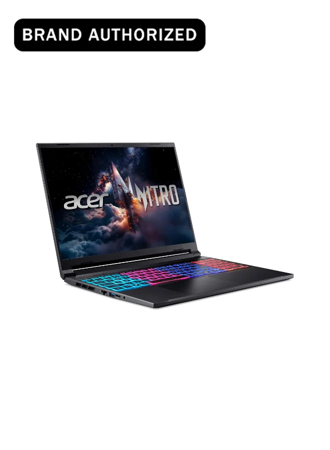 Nitro V16S Slim Gaming Laptop 16-inch WQXGA 180Hz Display 16GB RAM 1TB SSD 8GB Graphics Intel Core 7-240H (Black) isjza