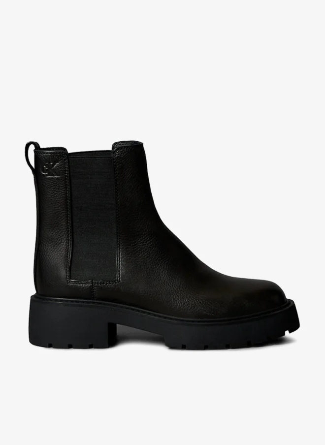 Premium Chunky Chelsea Boots High Heel Fashion Footwear for Women (Black, 38 EU) 8ujl9