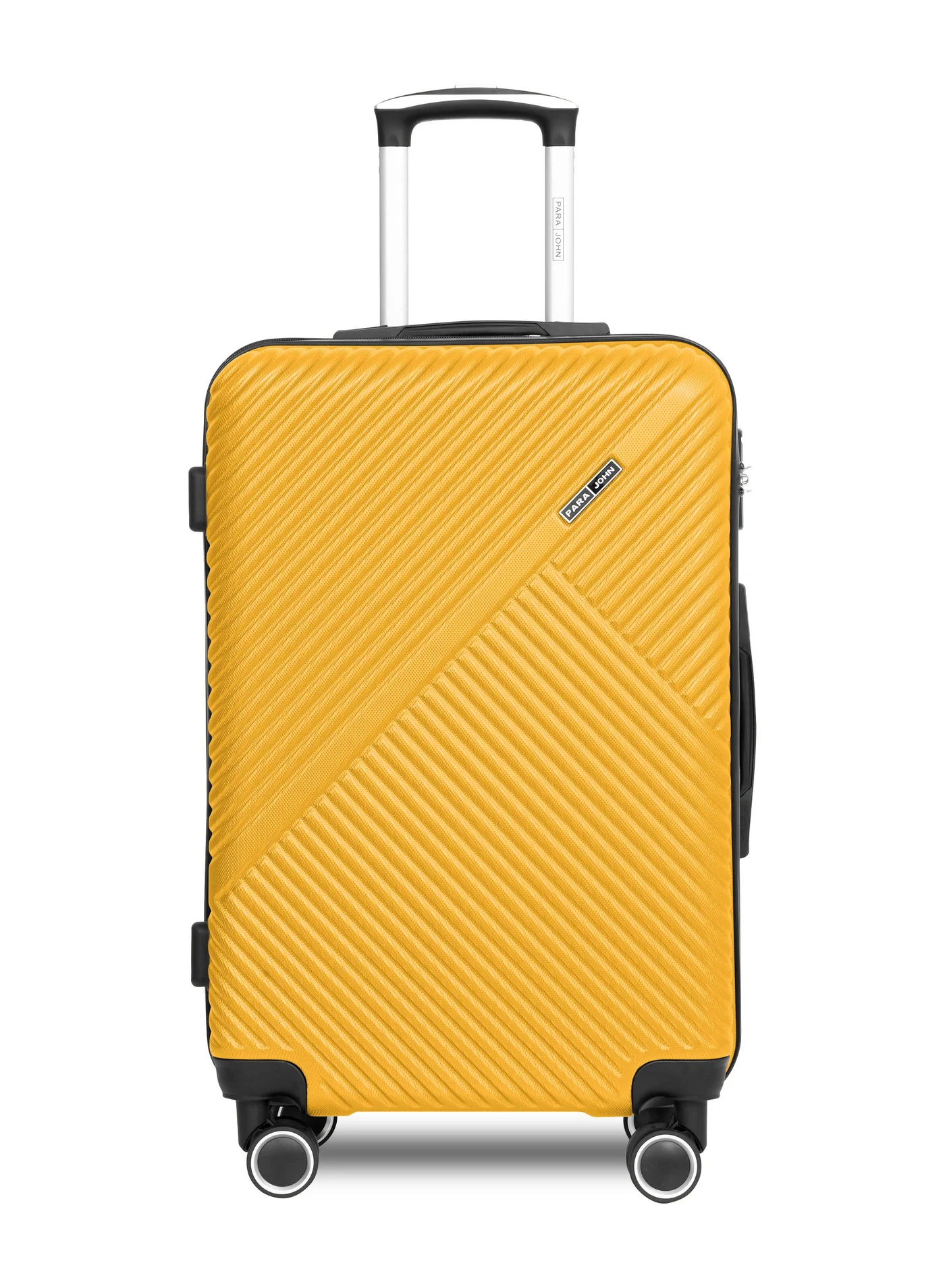PARAJOHN Cabin Size 20-Inch Hardshell Luggage Trolley Lightweight ABS Spinner Suitcase (Yellow, 50 cm) 4549v