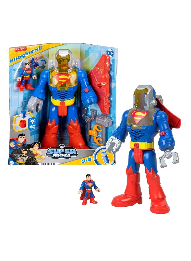 Premium Superhero Action Figure Robot Playset with Articulated Exo Suit (30 cm) 3p41g