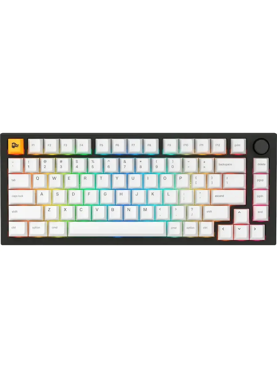 Glorious Mechanical Keyboard 75% Wired Compact Gaming Keyboard (Black, 75% Layout) v829j