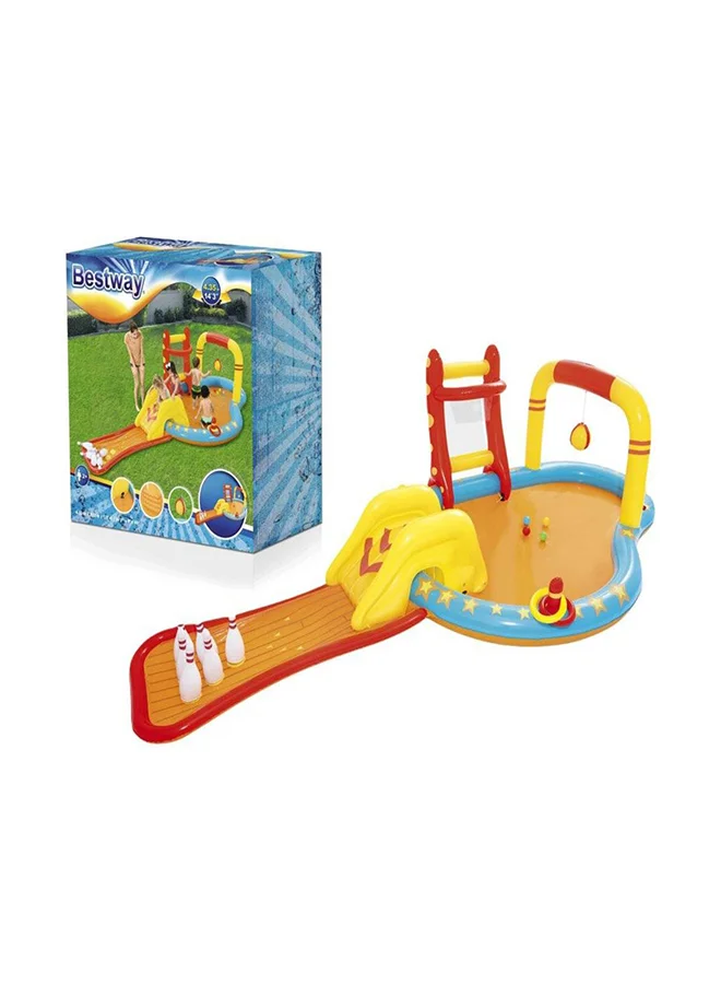 Premium Inflatable Play Center Outdoor Activity Pool for Kids (435x213x117cm) u1t81