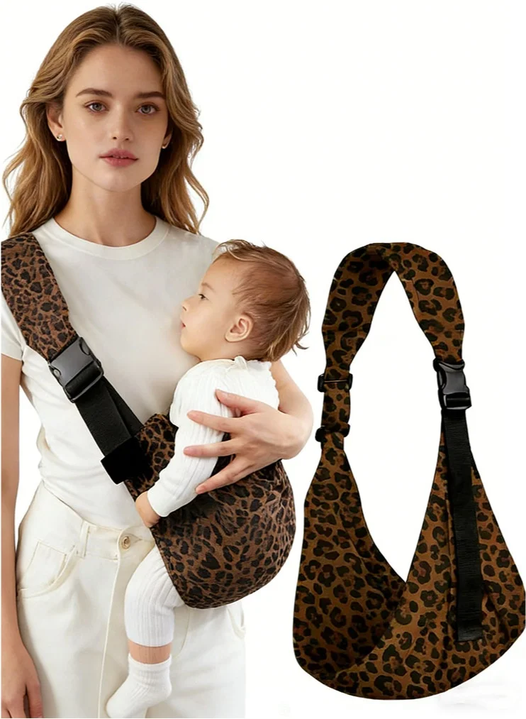Meayul Ergonomic Baby Sling Carrier Adjustable Wrap for Newborns and Toddlers (Leopard, 0-20 kg) bw0ij