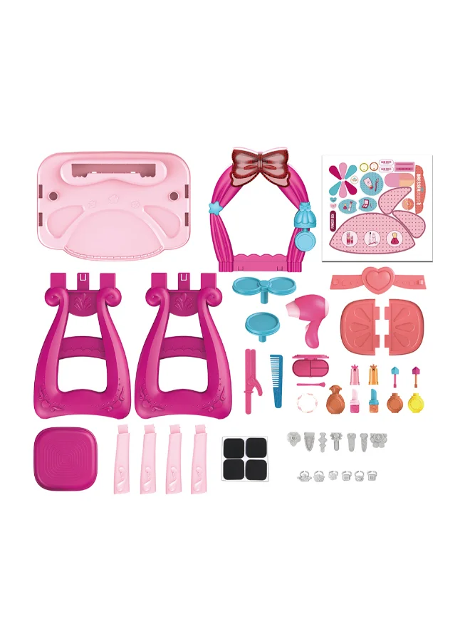 Mumbo Jumbo Beauty Play Desk Set with Music and Light Features (36-Piece, 57 x 29 x 69.5cm) m0lt4