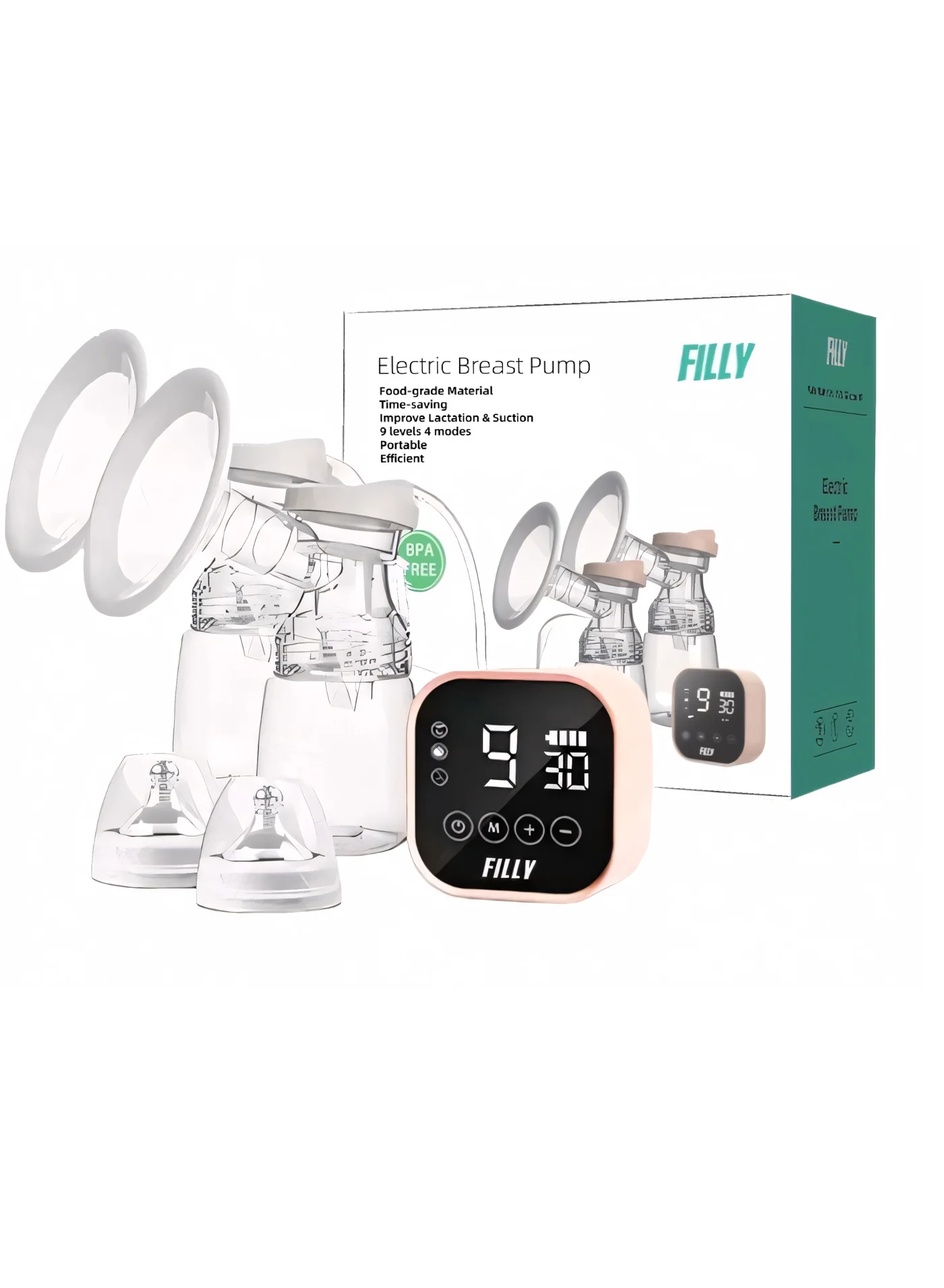Filly Wearable Electric Double Breast Pump Hands-Free Automatic Nursing Device (Premium, 1 Set) k7fgw