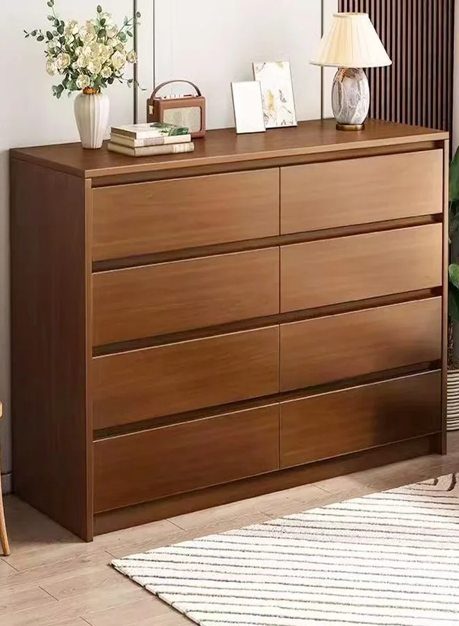 Fashionhome Modern Wooden Chest of 8 Drawers Storage Cabinet Console Table for Living Room and Bedroom (90x40x104 cm) u2ast