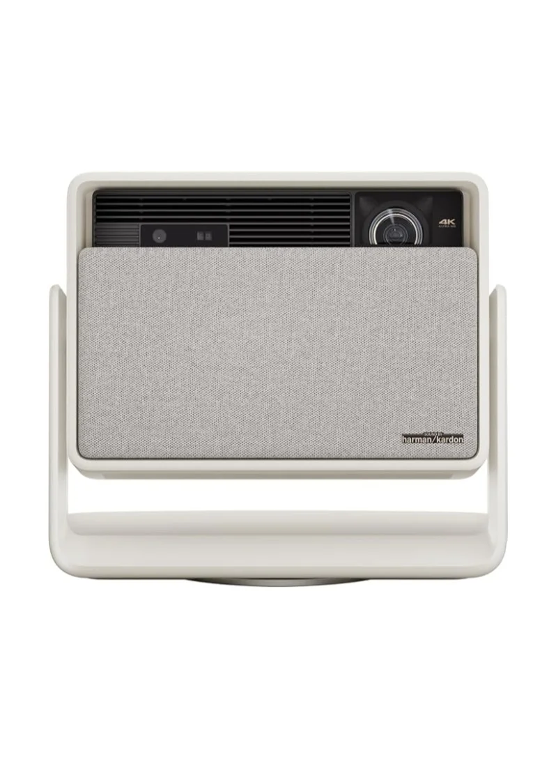 Premium 4K Long Throw Smart Projector with Dual Light 2.0 and Integrated Surround Sound (Beige, 200-inch Display) pg312