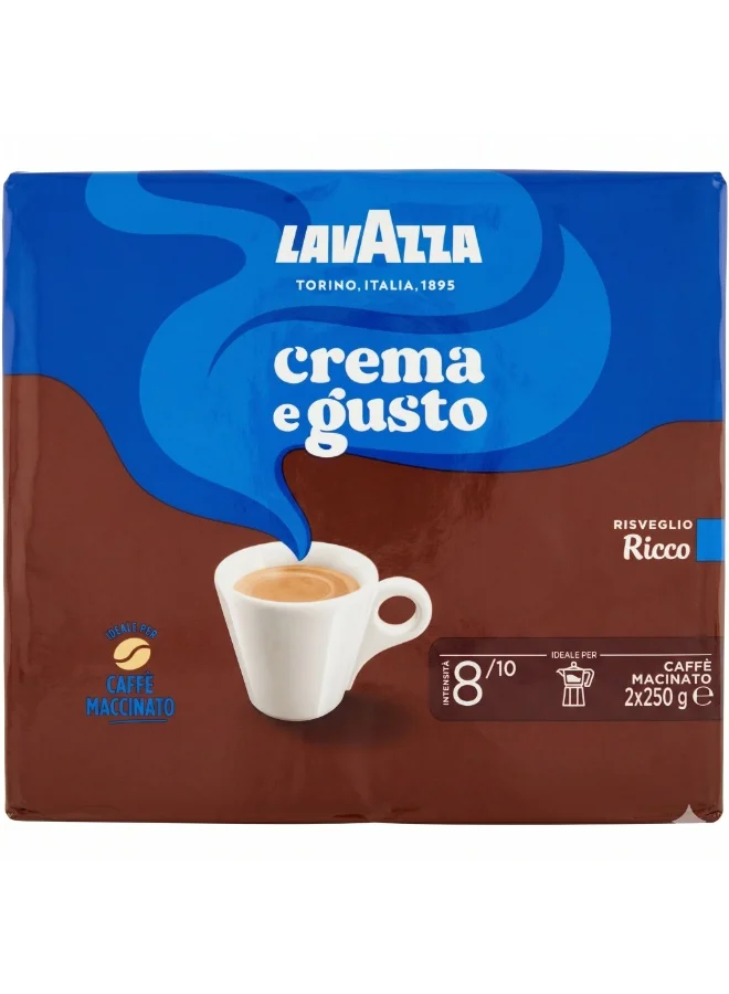 Premium Ground Coffee Blend Rich Aroma and Full-Bodied Flavor (500g, Pack of 2) xv30m