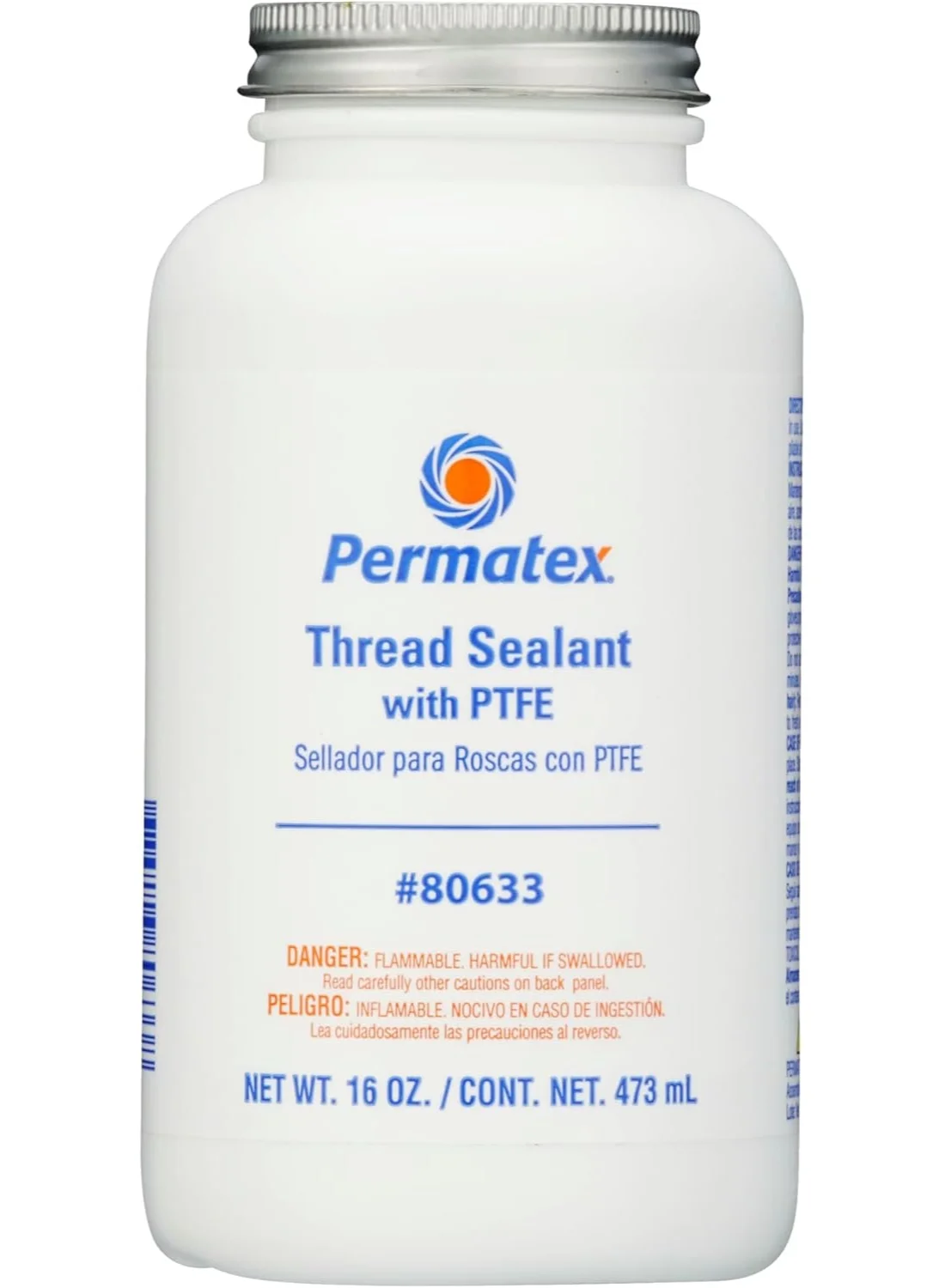 Permatex Thread Sealant with PTFE for Industrial and Automotive Applications (473 mL) qp16b
