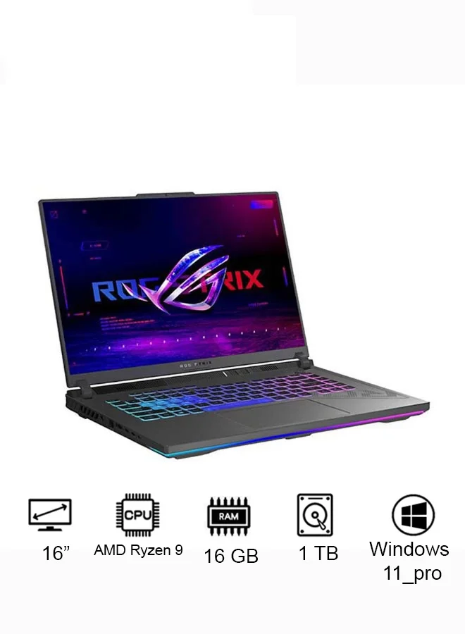 Premium Gaming Laptop 16-inch 2.5K 240Hz Display, Ryzen 9 Processor, 16GB RAM, 1TB SSD, 8GB Graphics, Windows 11 (Eclipse Gray, 16-inch) 0p945