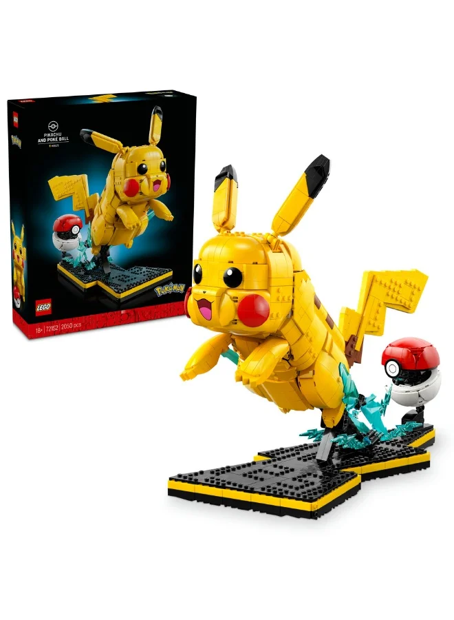 Building Blocks Pikachu and Pok¨¦ Ball Model Kit Premium Construction Set (2050 Pieces) vmwe4